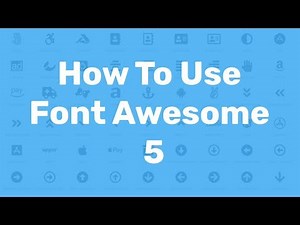 How to Download and Use Font Awesome 5 Icons Tutorial | HTML,CSS Web Design offline & CDN