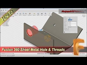Belajar Fusion 360 Sheet Metal Menggunakan Hole And Thread Tutorial