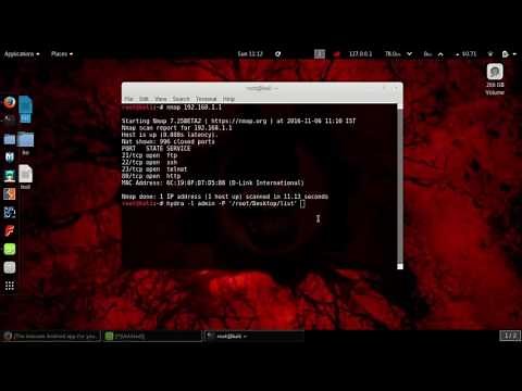 HACKING ROUTER PASSWORD USING HYDRA