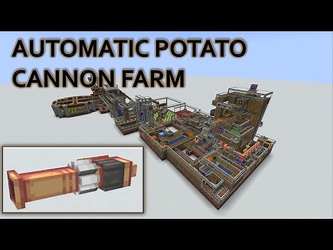FULLY AUTOMATED Potato Cannon Factory - Create Mod