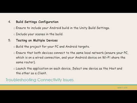 How to Connect Two Real Devices in Unity with Mirror Multiplayer Framework