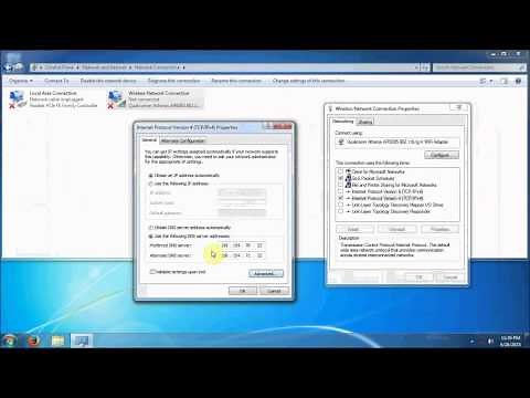 Windows 7 Network Adapter Settings