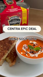 18 reactions | Soup-ercharge your winter with Centra's Epic Deal on Heinz soup for just £2.79! ✨ Spice it up with crispy bacon bits, a creamy swirl, and a melty cheese toastie. Your taste buds will thank you! Offer ends 20th January. #CentraEpicDeal | Centra NI | Facebook