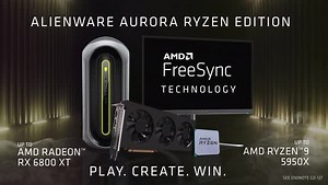 Play. Create. Win. Do it all in the Alienware Aurora Ryzen Edition. Configure yours with AMD Ryzen processors and Radeon graphics to get blazing fast performance. https://dell.to/2Rn2n4w | AMD Ryzen and Radeon