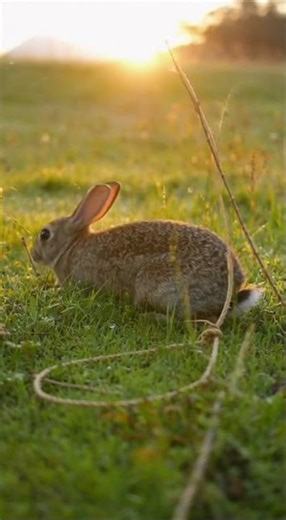 Rabbit Escapes Snare Loop by Pure Reflex! 🐰 #rabbit #animals