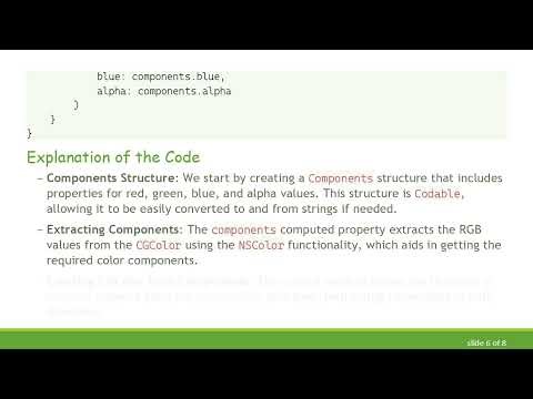 Convert CGColor to String on macOS