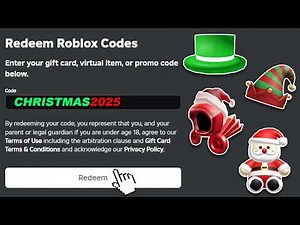 ALL NEW CHRISTMAS 2025 Roblox Promo Codes For FREE ROBLOX Items & FREE UGC LIMITEDS 2025 (UPDATED)