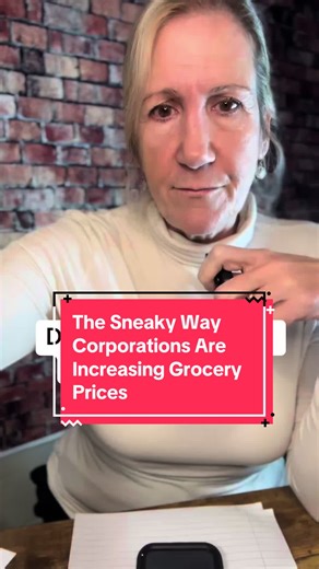 12/22/25: I don’t think Americans quite understand the severity of price gouging going on with grocery prices under Donald Trump. Many products made by companies funding MAGA think they got away with not being blamed for increasing their price point. But they increased prices in a different way: by shrinking how far our dollar gets us so they can continue to be wildly profitable off the backs of struggling Americans. #costofliving #groceryprices #inflation #economy