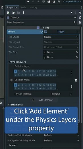 How to add a Physics Layer to your TileSet in Godot 4 | tutorial | zeldalike