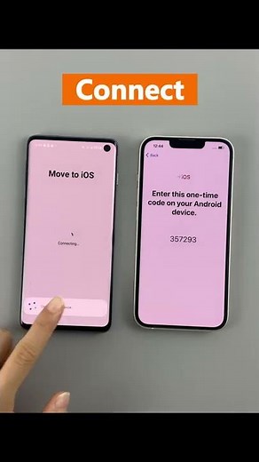 Transfer Data from Android to iPhone with Move to iOS #shorts