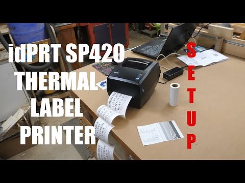 iDPRT SP420 Printer Setup and Demonstration
