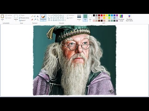 Painting Dumbledore on MS Paint