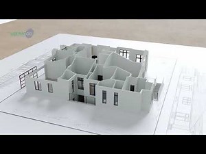 House 3d building animation