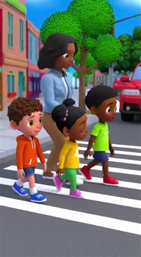 Road Safety Song for Kids | Traffic Light Rules#shortsvideo