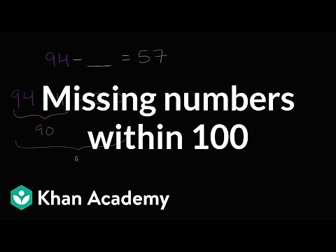 Missing numbers in addition and subtraction | 2nd grade | Khan Academy