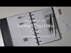 Create Your Own "Getting Things Done" GTD Planner | Cloth & Paper