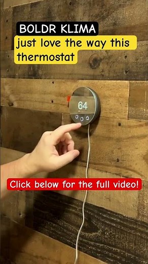 BOLDR Klima Thermostat – Smarter Comfort in Seconds! #smartthermostat #HVAC #energysavings