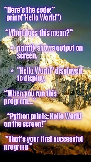 Your First Python Program Explained 🔥