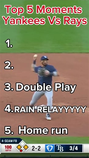 Yankees Vs Rays | July 31st 2025 | Top 5 Moments