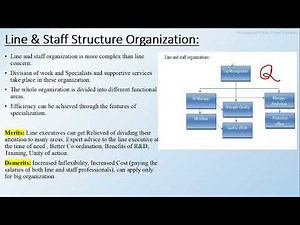 Line And Staff Structure Organization || Merits & Demerits of Line & Staff Structure Organization