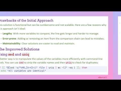 The Best Way to Compare Multiple Variables in Linux Shell Scripts