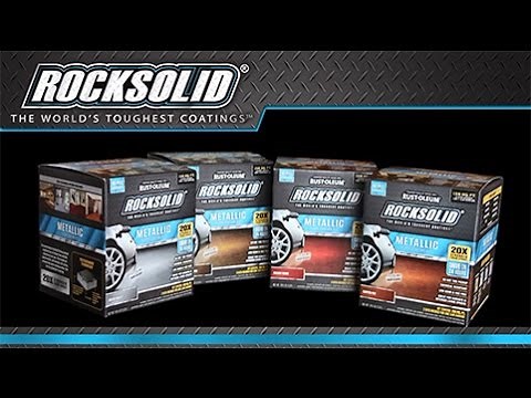 How To Paint Your Garage Floor With Rocksolid Metallic Floor Coating Kit