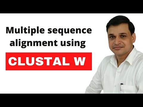 Clustal W | Multiple sequence alignment | Clustal W tutorial