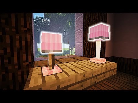 Minecraft - How To Make A Desk Lamp | 70 Designs