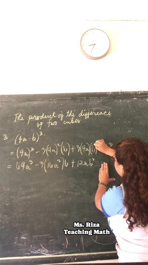 8.9K views · 272 reactions | Ex.3 The product of the difference of two cubes. | Ms. Riza Teaching Math | Facebook