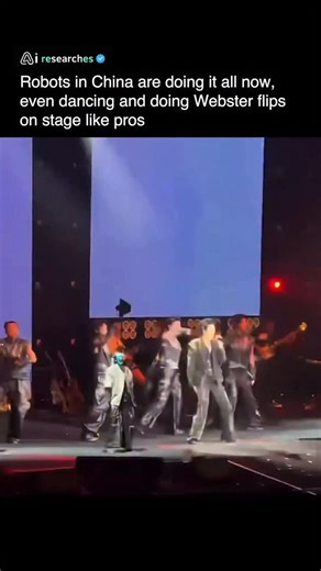 AI researches | AI on Instagram: "🤖🕺 China just took Concerts to the Future! Robots Perform as Backup Dancers at Concert. Wang Leehom’s concert just stepped into the future, with robots joining him as backup dancers. During his Best Place Tour stop in Chengdu, humanoid robots took the stage and performed in sync with Wang Leehom and the human dancers. Developed by China’s Unitree, the robots pulled off complex choreography, precise timing, and even acrobatic flips, blending live music with cut