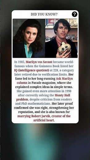 Marilyn vos Savant: The Woman Who Outsmarted the World