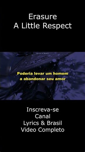 Erasure - A Little Respect Legendado Tradução