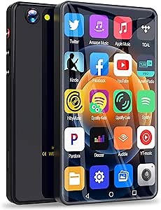 MYMAHDI 144GB MP3 Player with Bluetooth and WiFi,5" MP4 Player Built-in Camera and Speaker,Full Touchscreen HiFi MP3 Player with Spotify, YT Music, YouTube, Pandora, Android Streaming Music Player