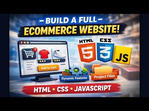 Create a Full Ecommerce Website Using HTML, CSS & JavaScript | Development Course Project (2026)