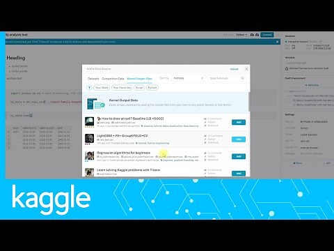 Getting Started on Kaggle: Python coding in Kernels | Kaggle