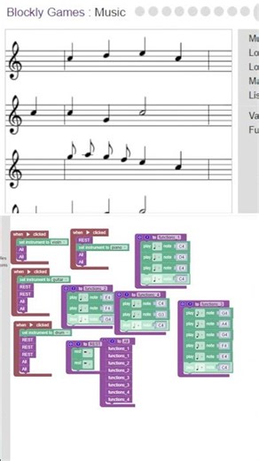 Blockly Games Music Level 10