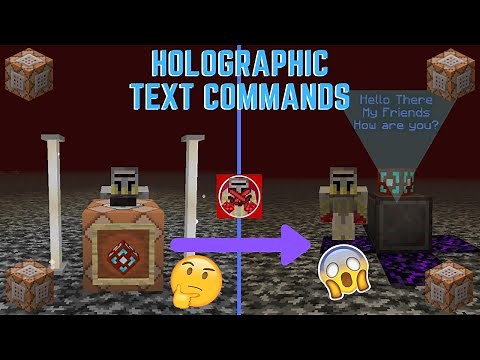 Command Block Tutorial #61: Holographic Text Commands in Minecraft (1.16+)
