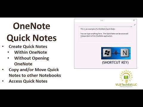 OneNote Quick Notes