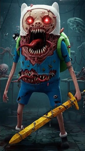 Adventure Time: Horror Version #creepy #scary