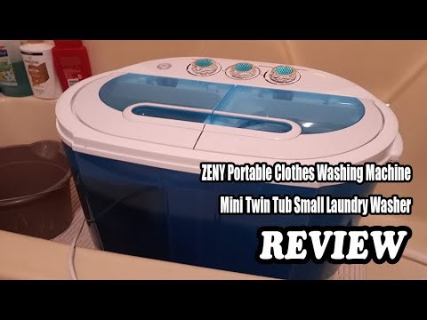 Review ZENY Portable Clothes Washing Machine Mini Twin Tub Small Laundry Washer 2022