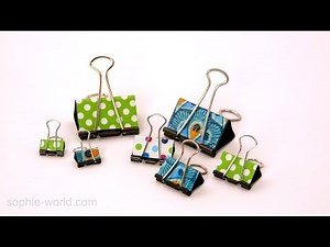 How to Make Personalized Binder Clips | Sophie's World