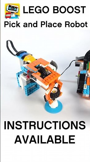 LEGO BOOST pick and place industrial robot arm