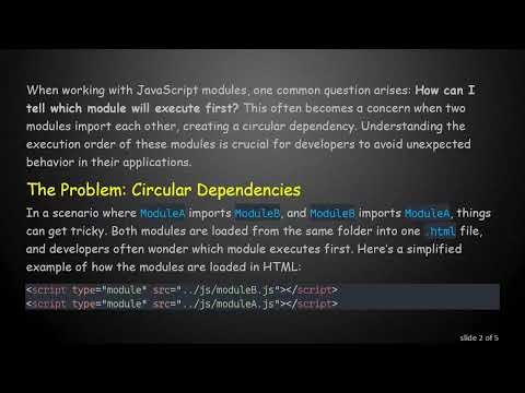 Understanding JavaScript Module Execution Order: Which Runs First?