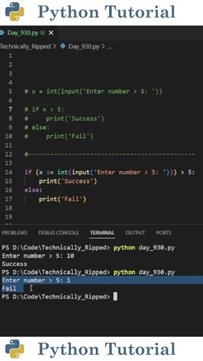 Python’s Walrus Operator Explained | Python Tutorial