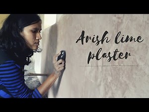 How to make Arish lime plaster | smooth and shiny lime plaster | Building a cob house | Vrutta farms