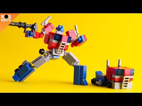 Lego Optimus Prime Transformers Mini Mech part 5 (Tutorial)