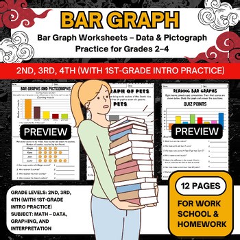 Bar Graph Worksheets – Data & Pictograph Practice and calculus  for Grades 2–4