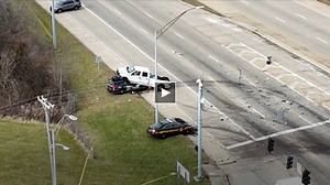 Officer, suspect injured in crash and shootout near Dayton, Ohio