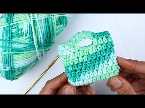How to crochet mini bag for beginners