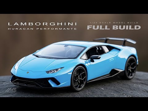 Full Build | Lamborghini Huracan Performante | Aoshima | 1/24 | Scale Model Build | Step by Step |